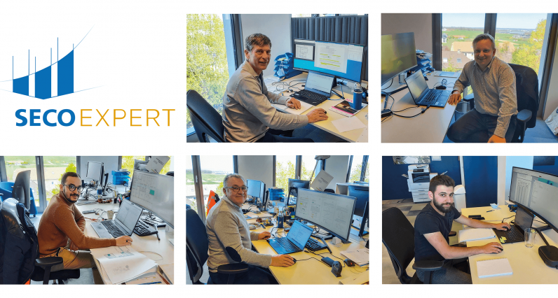 L'équipe SECO Expert Sécurité et Prévention incendie du bureau SECO au Luxembourg