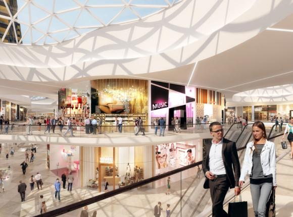Galerie du centre commercial de la cloche d'or au Luxembourg