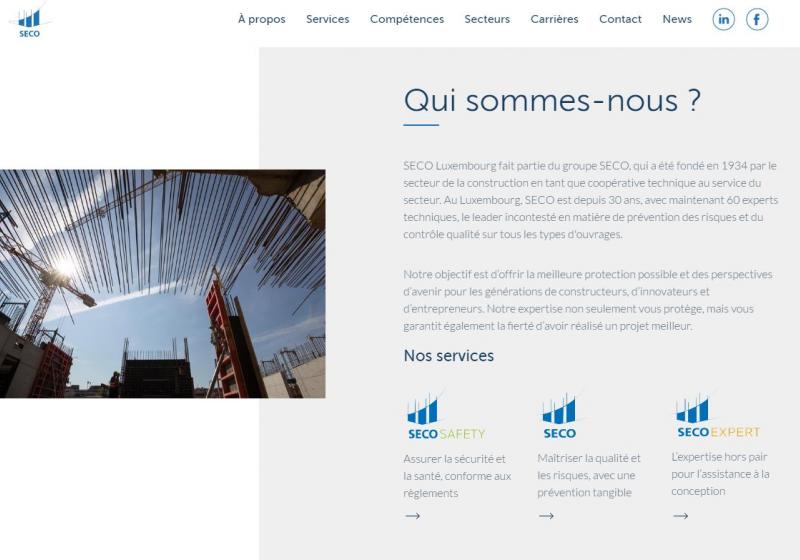Présentation de qui est SECO Luxembourg